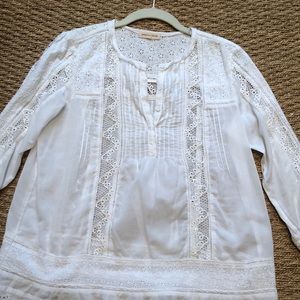 Lacy White Blouse